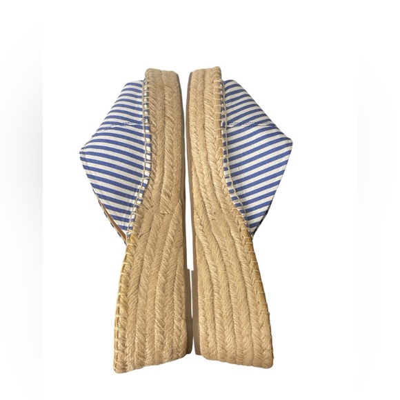 Franco Sarto Nautical Espadrilles Platforms Sandals Shoes Size 10M - Picture 4 of 12